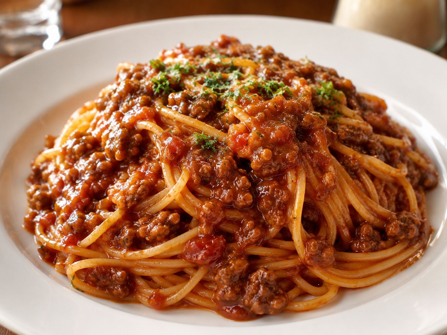 ミートソースパスタ